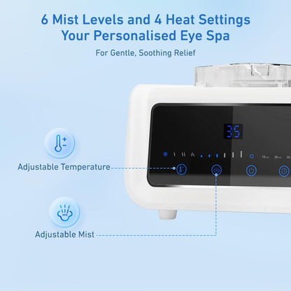 Powerful Dry Eye Relief Product, Heated Eye Care Device, Moist Heat Treatment with High Concentration Steam for Tired, Sore or Dry Eyes