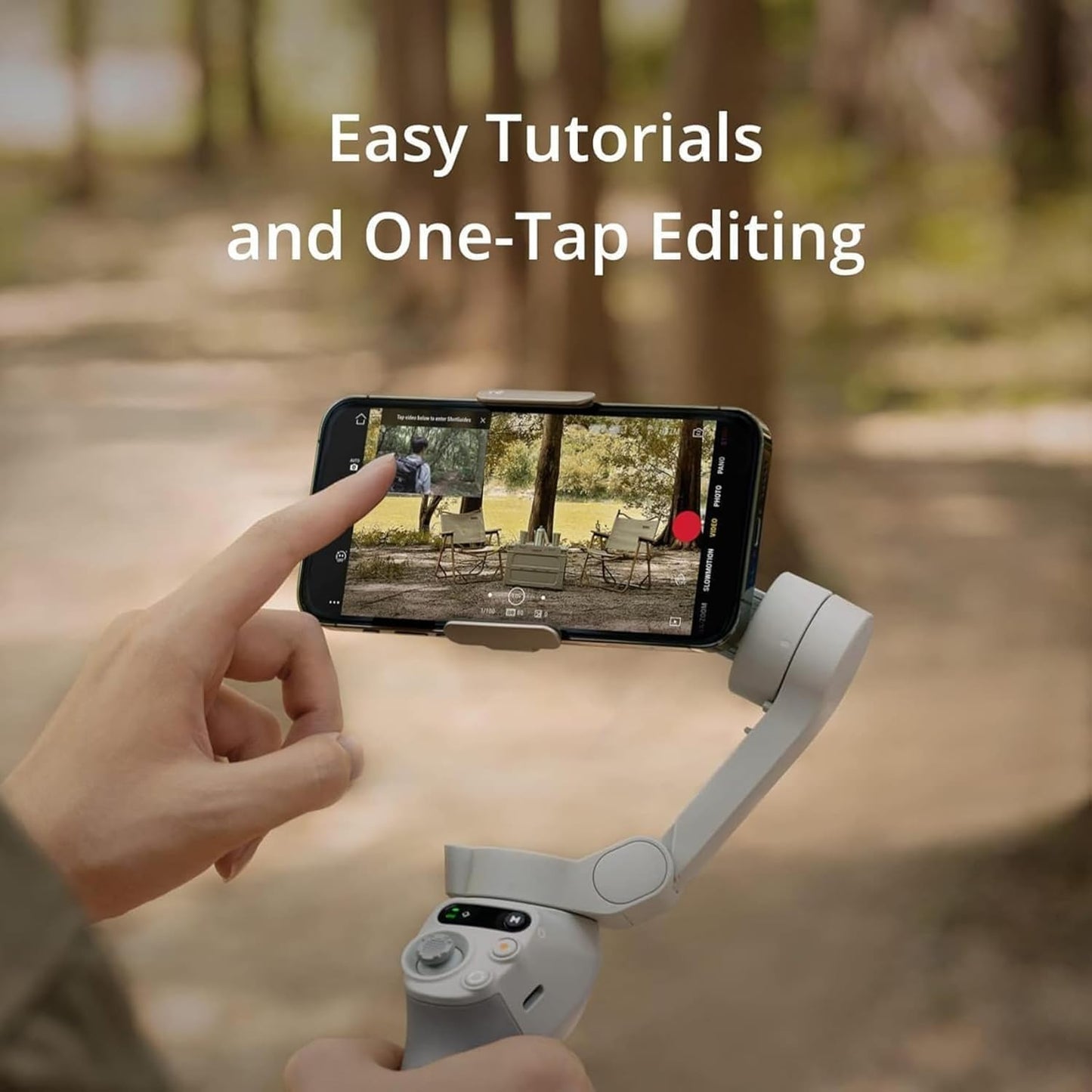 Phone Gimbal for iPhone, Android, Built-in Tripod, Selfie Stick, Gimbal Stabilizer for iphone, Andriod