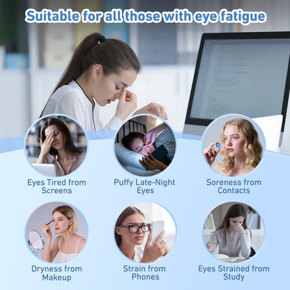 Powerful Dry Eye Relief Product, Heated Eye Care Device, Moist Heat Treatment with High Concentration Steam for Tired, Sore or Dry Eyes