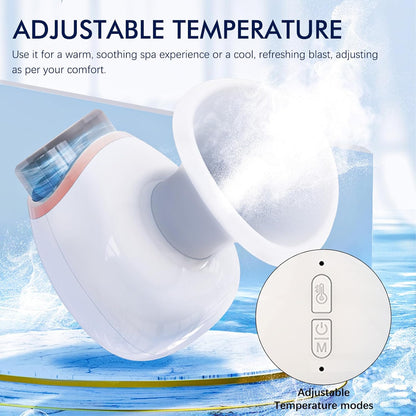 Heated Nano Eye Mist Steam Sprayer - Portable and Rechargeable, Facial Steamer for Dry Eye Relief